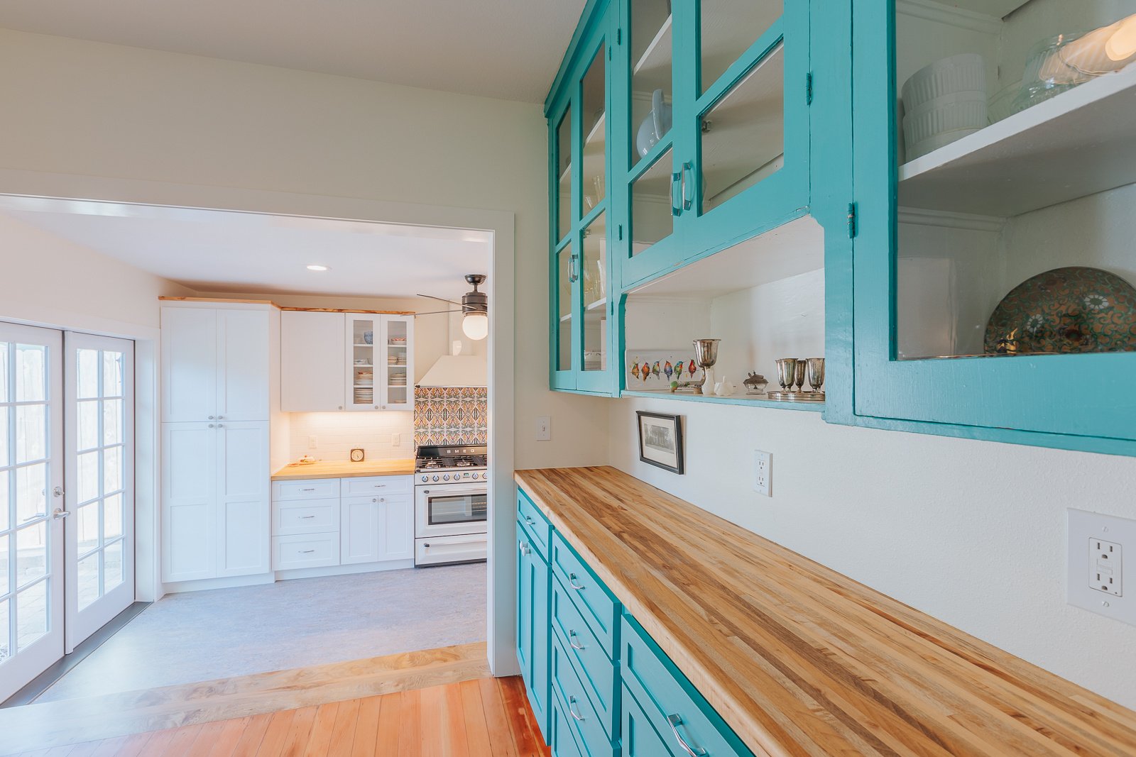 Teal Built Ins