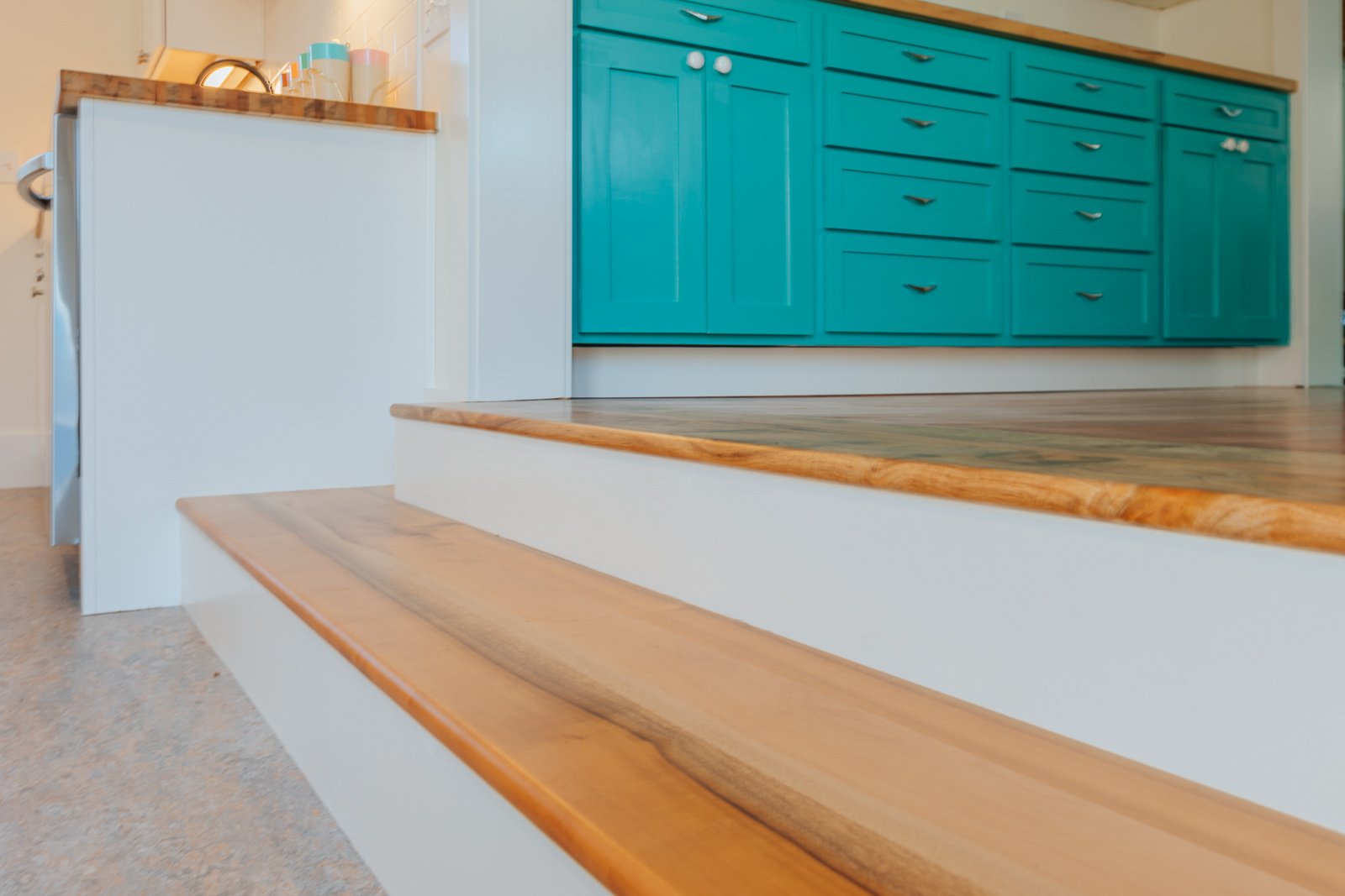 Custom Teal Built Ins 