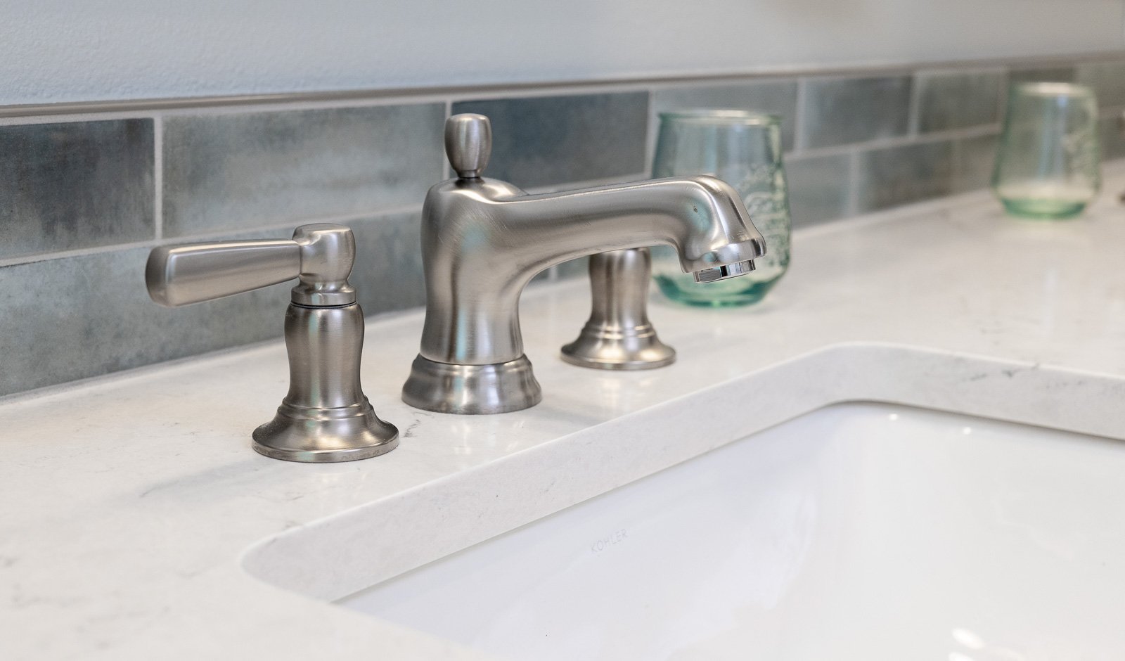 Sink faucet detail