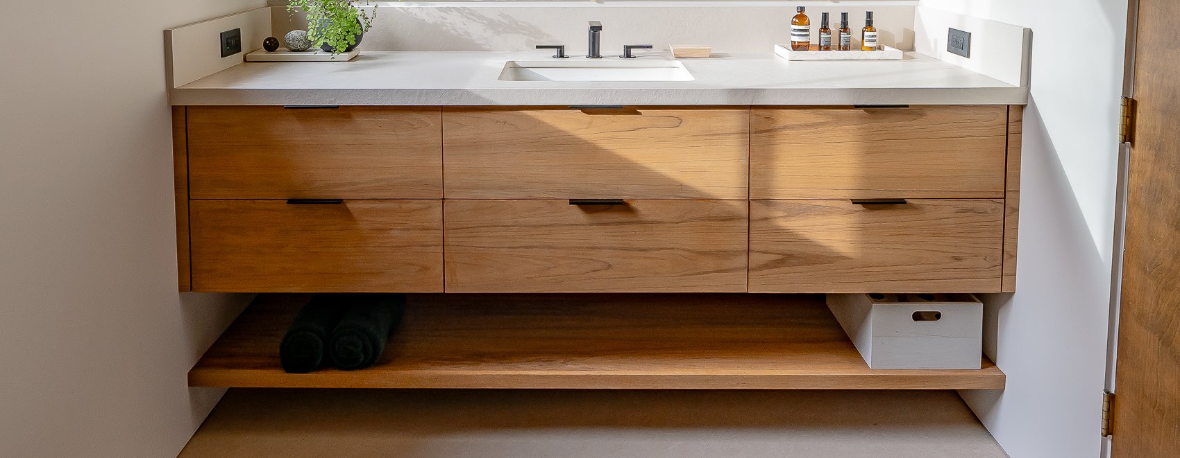 Teak Wood Bathroom