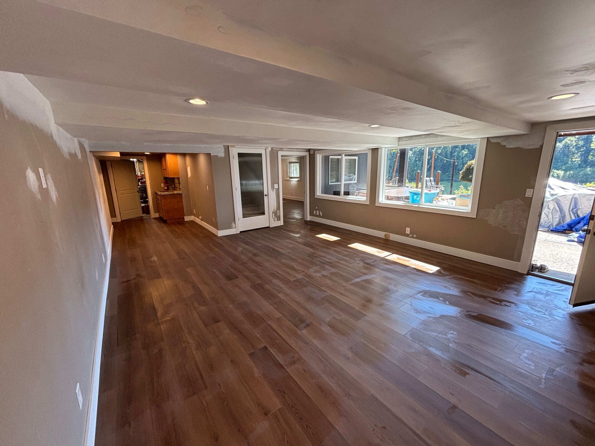 New flooring installed and freshly cleaned