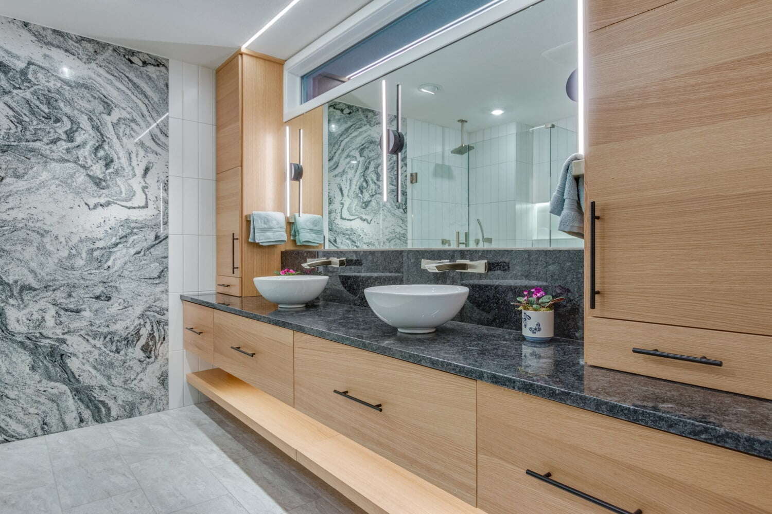Master Bath Remodel by a design build firm