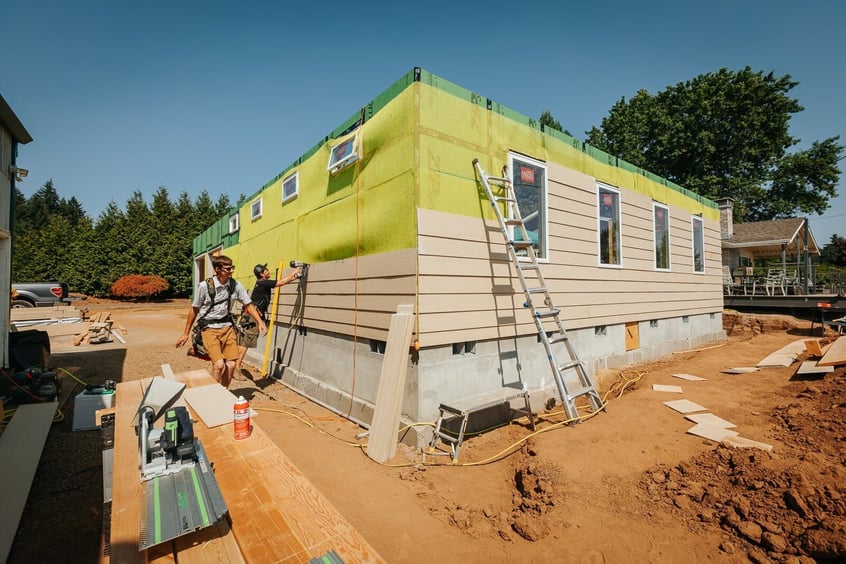 Exterior envelope of a home addition