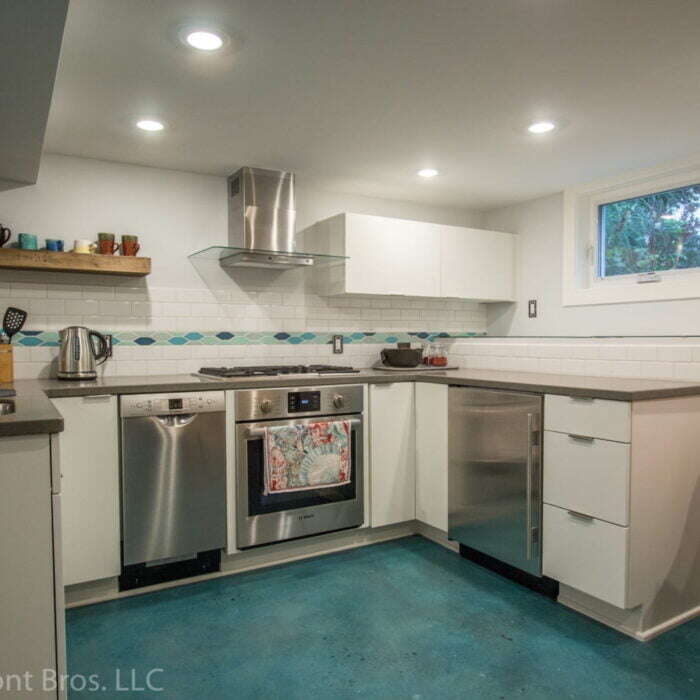 Hawthorne neighborhood basement ADU kitchen