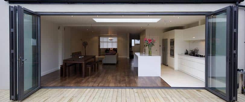bifold door with no threshold