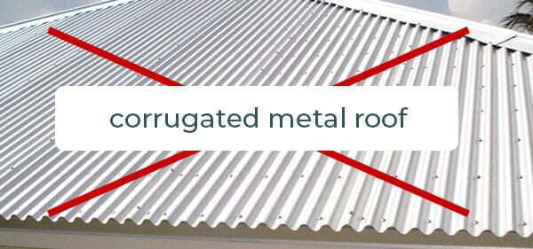 corrugated metal roof