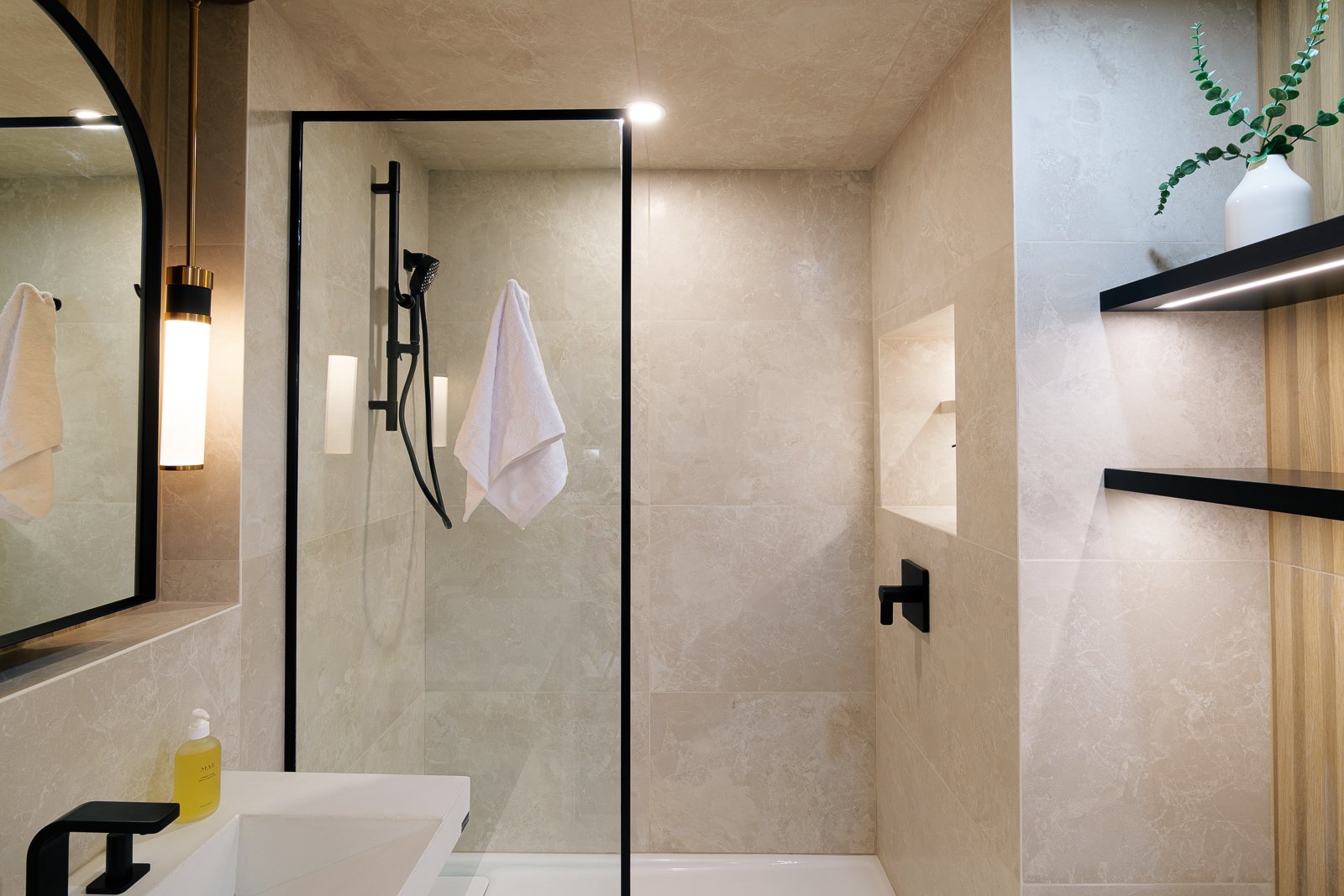 Japandi-Style Bathroom Conversion