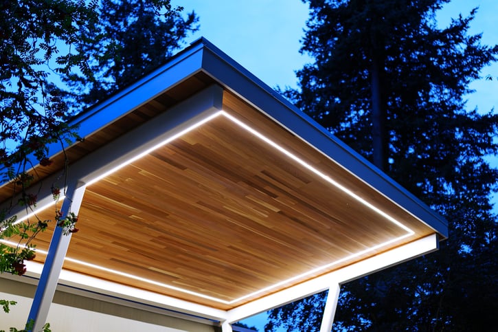 Modern Carport - Night 26-15