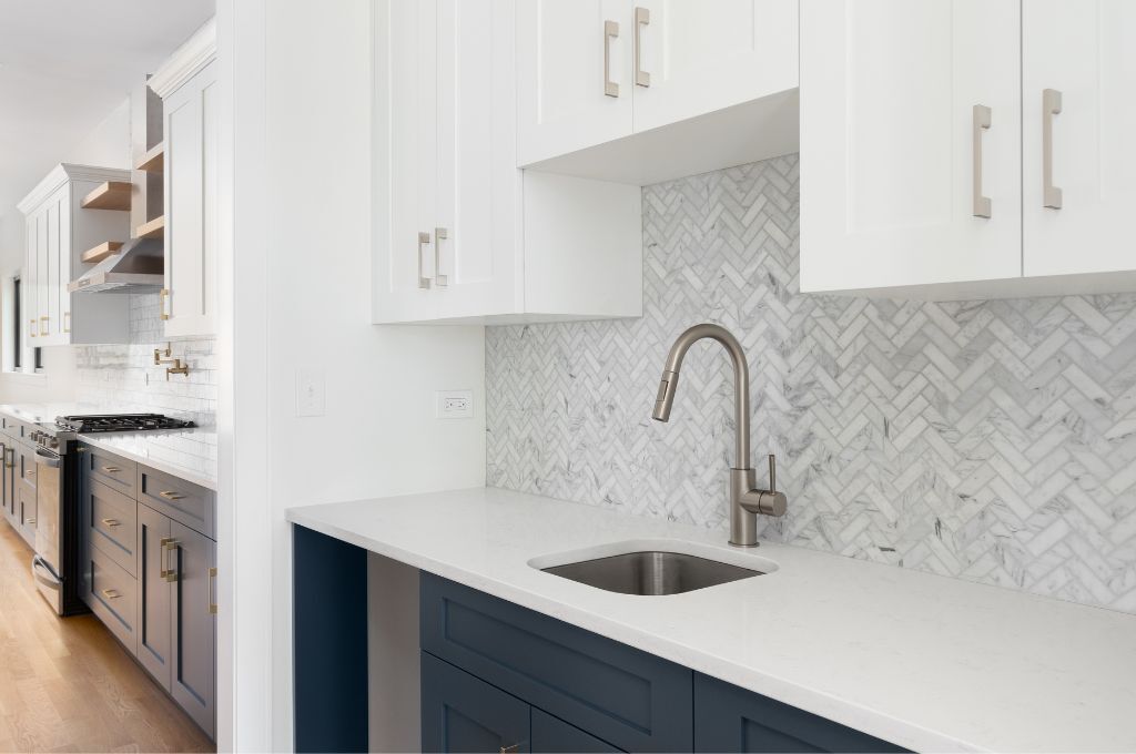 Scullery kitchen connected to main kitchen