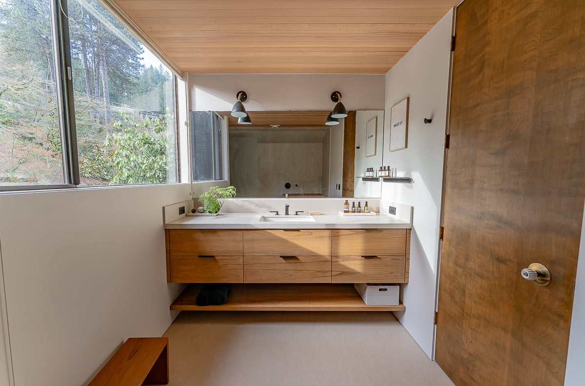 Teak Wood Vanity