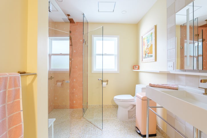 Vintage Pink Bathroom