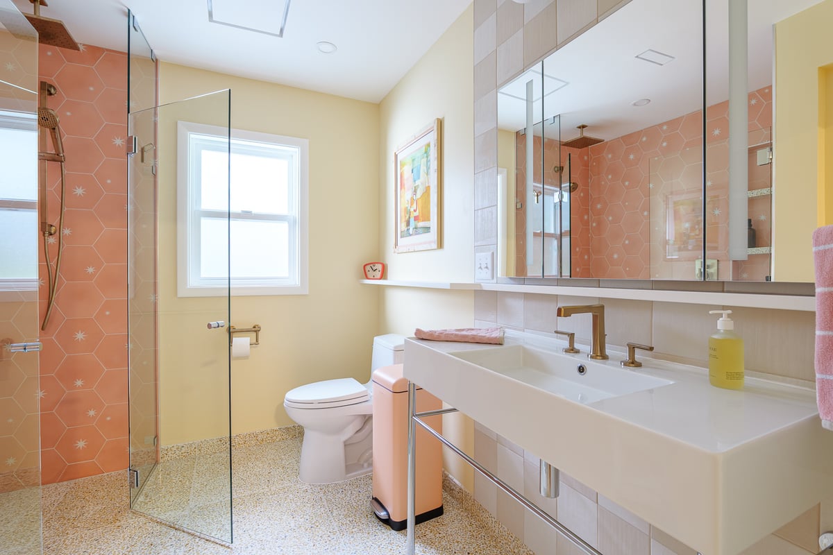 Vintage Pink Bathroom