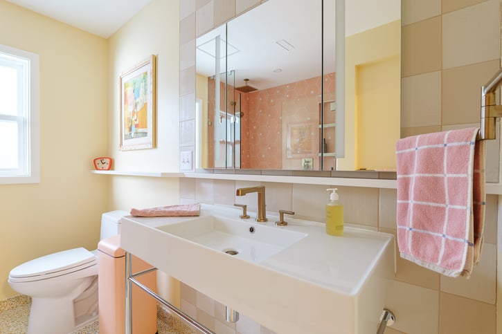 Vintage Pink Bathroom 25-14