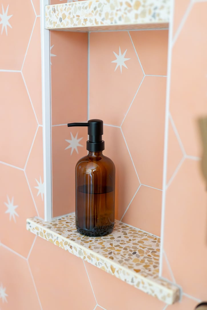 Vintage Pink Bathroom 25-7