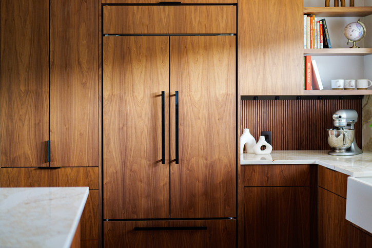 Walnut Modern Kitchen-1