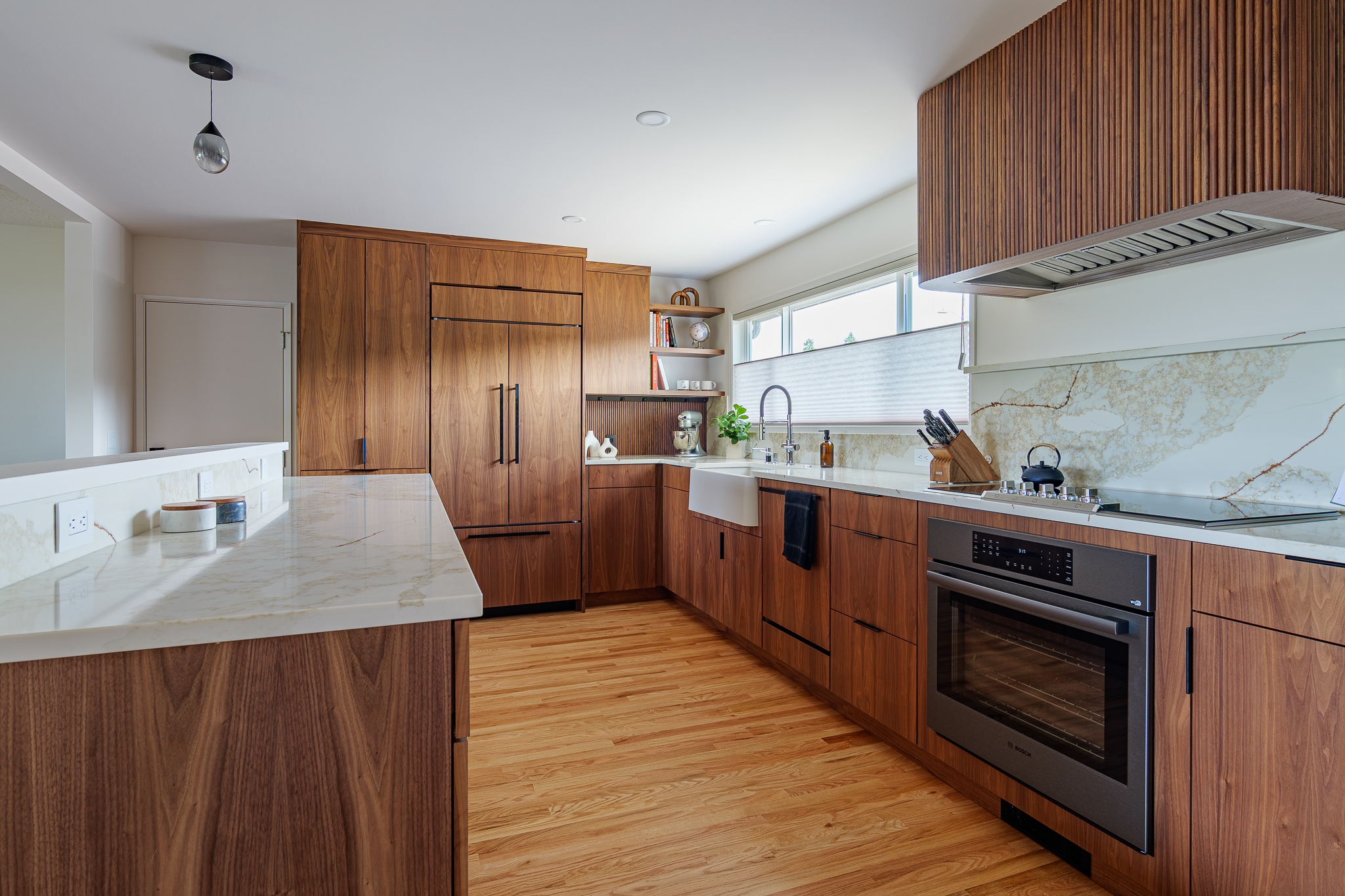 Walnut Modern Kitchen-17
