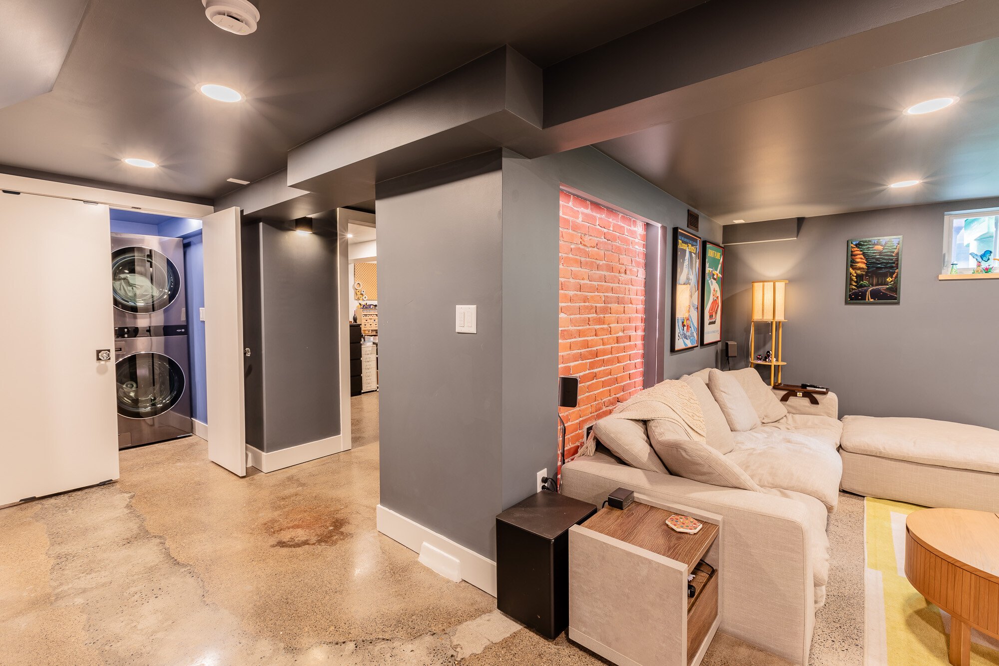 Portland Basement Remodel Laundry Room