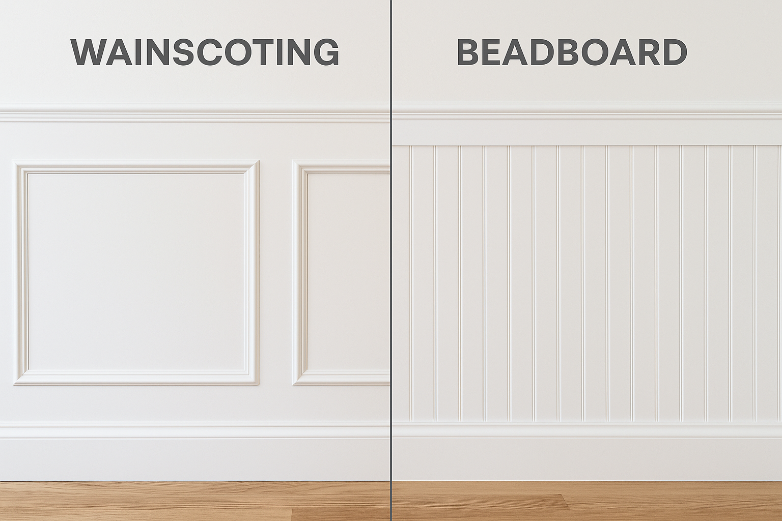 wainscoting vs bead board