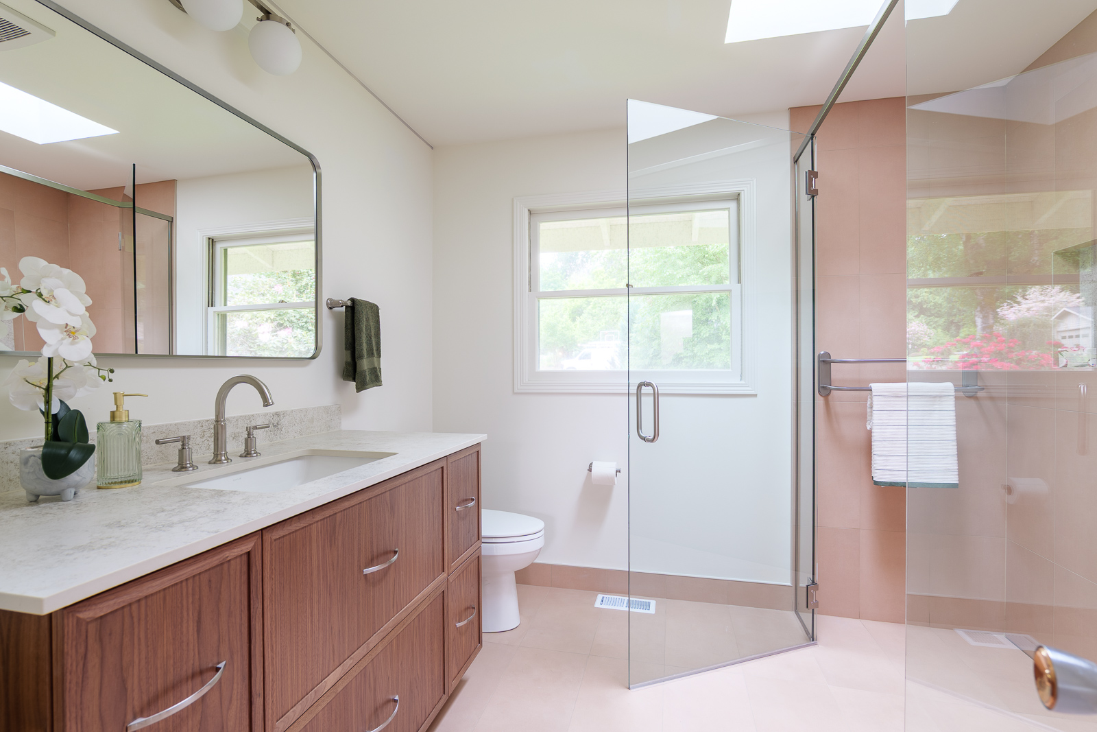 New bathroom created from converted room