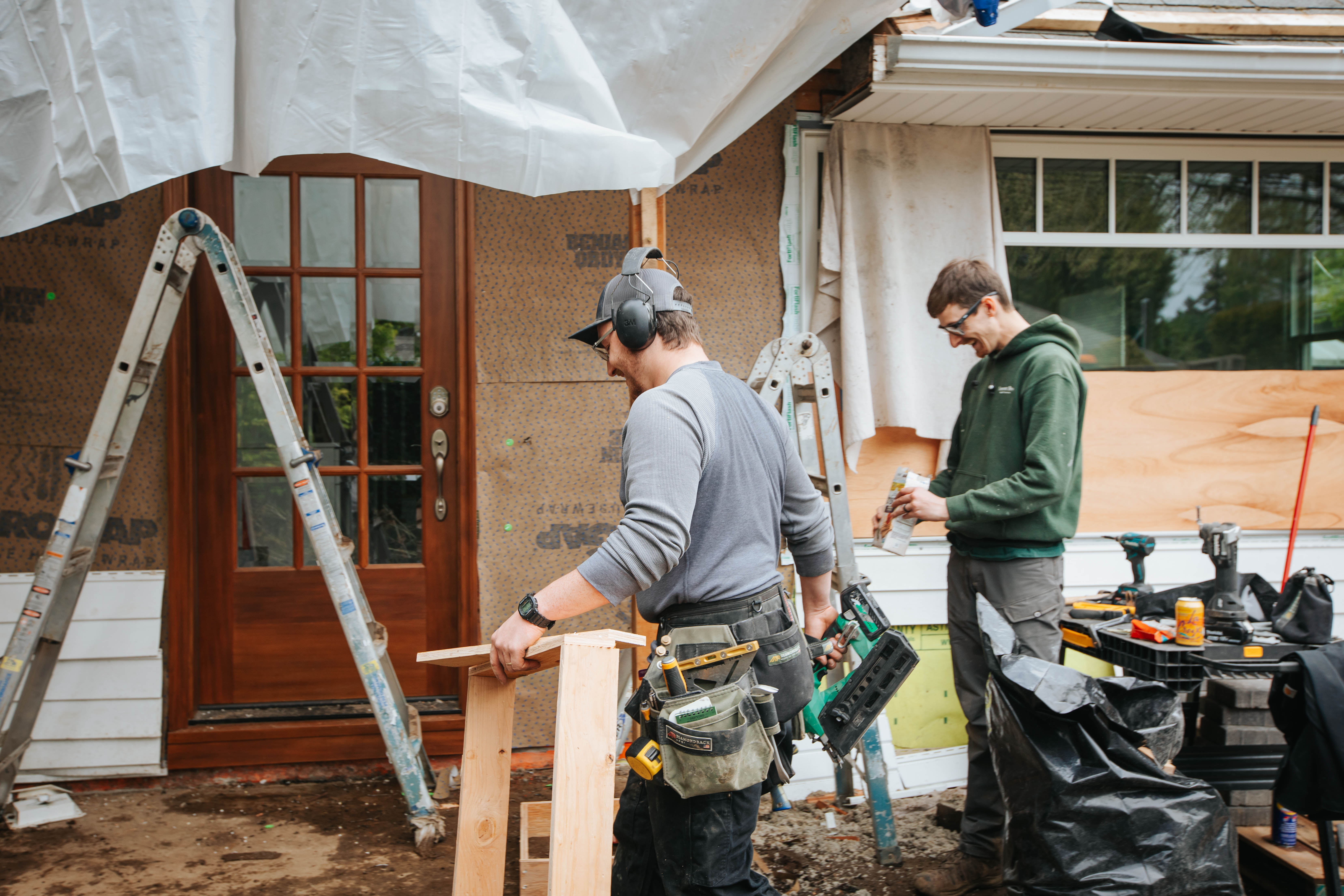 How much work does a design-build firm subcontract out?