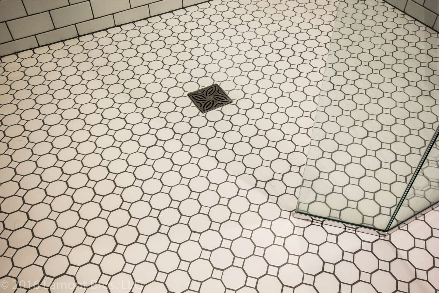 square shower drain