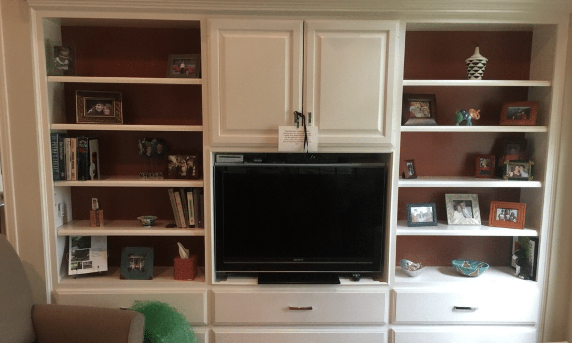 buil in shelves
