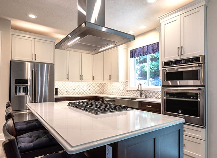 range hood styles - ceiling mount