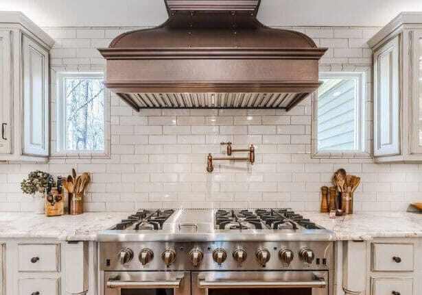 copper kitchen hood