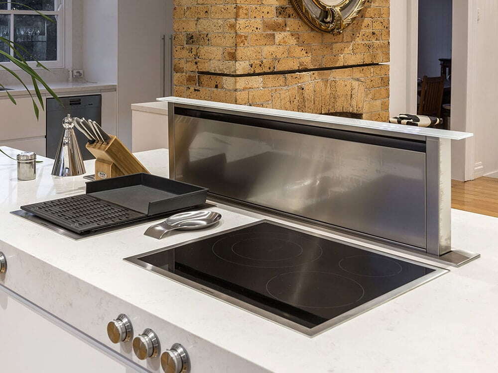 range hood styles - downdraft