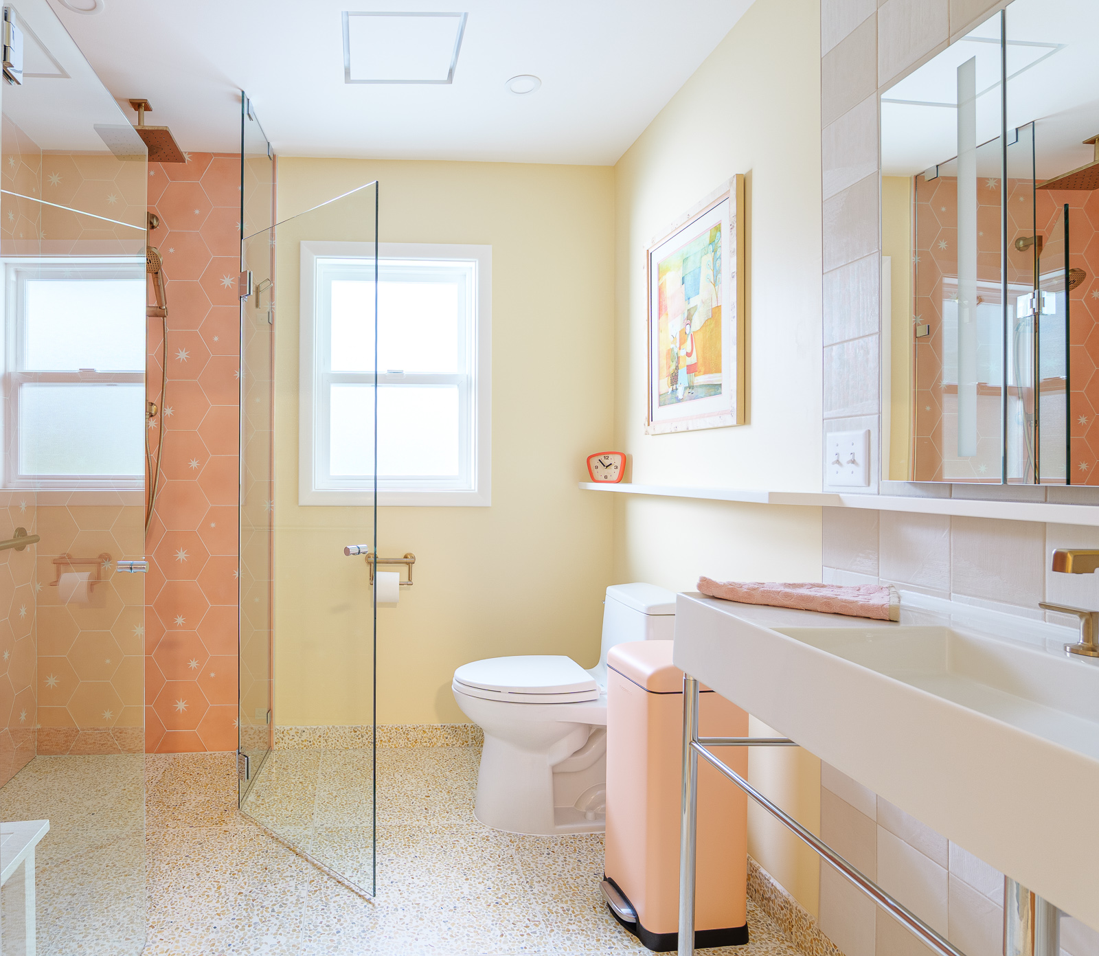Vintage Pink Bathroom After